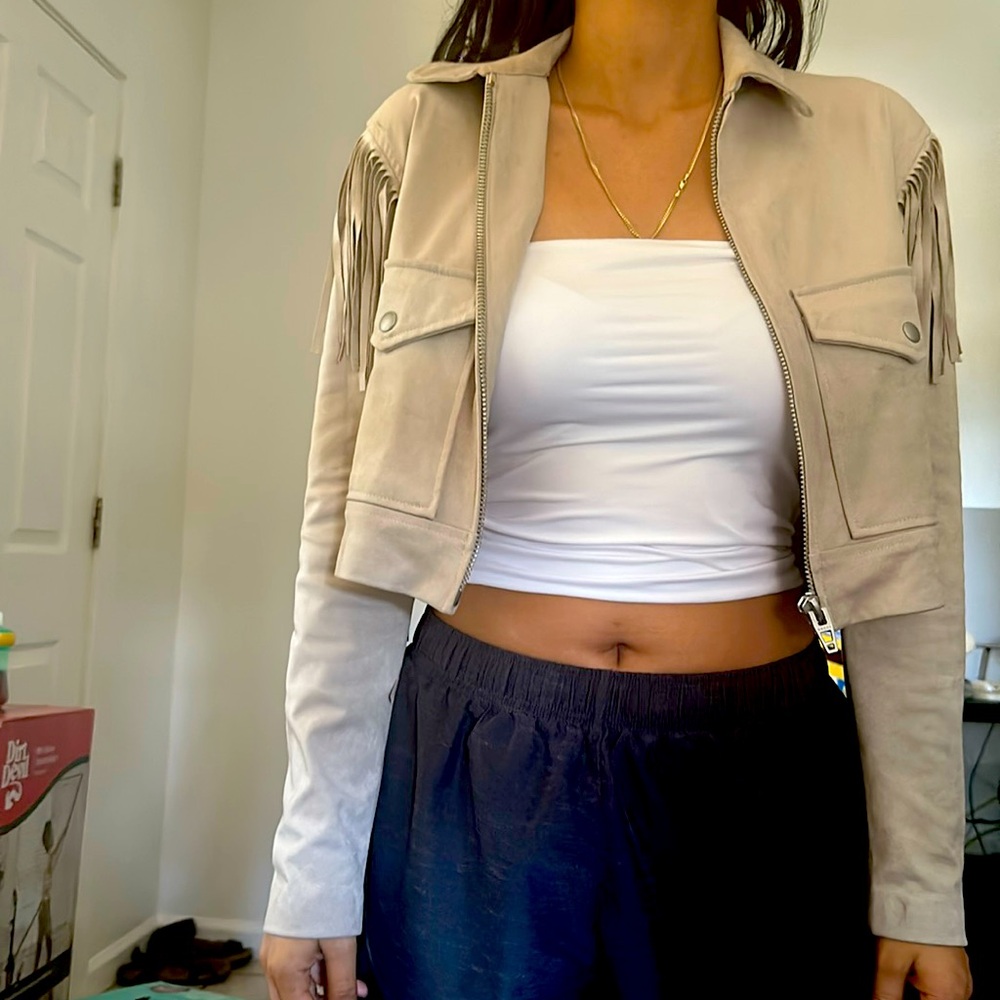 Fringe Zip up jacket